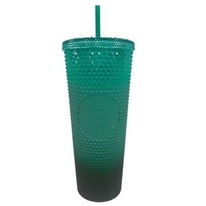 Starbucks Green Gradient Studded Tumbler Winter 2022 Holiday 24oz Venti Ombre